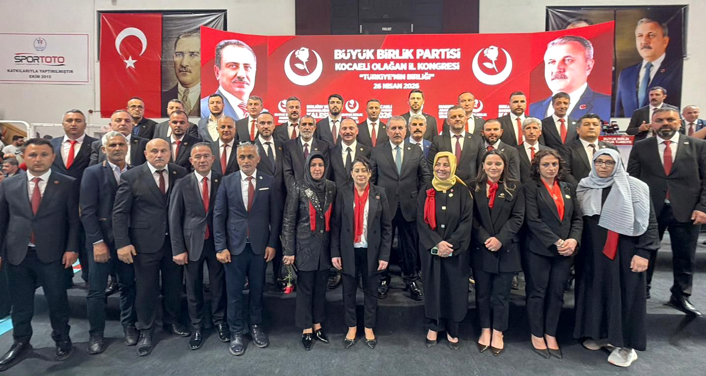 Büyük Birlik Partisi Kocaeli İl Kongresi’nde Metehan Küpçü yeniden başkan