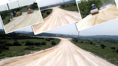 Kandıra’da Kocaeli Büyükşehir Belediyesi tarafından Akçaova grup yolunun 7,5 kilometrelik