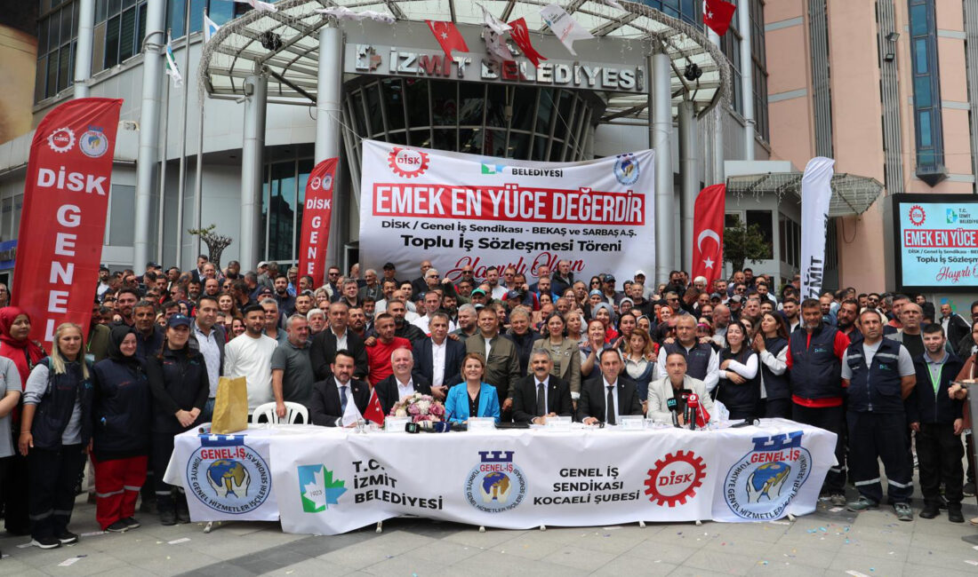 İzmit Belediyesi ile Genel-İş Sendikası arasında 1860 işçiyi kapsayan toplu