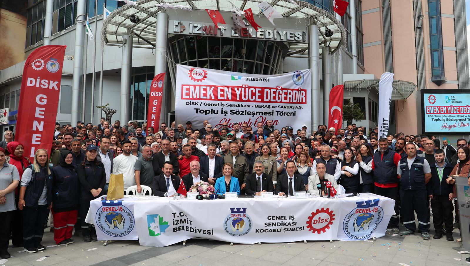 İzmit Belediyesi ile Genel-İş Sendikası arasında 1860 işçiyi kapsayan toplu