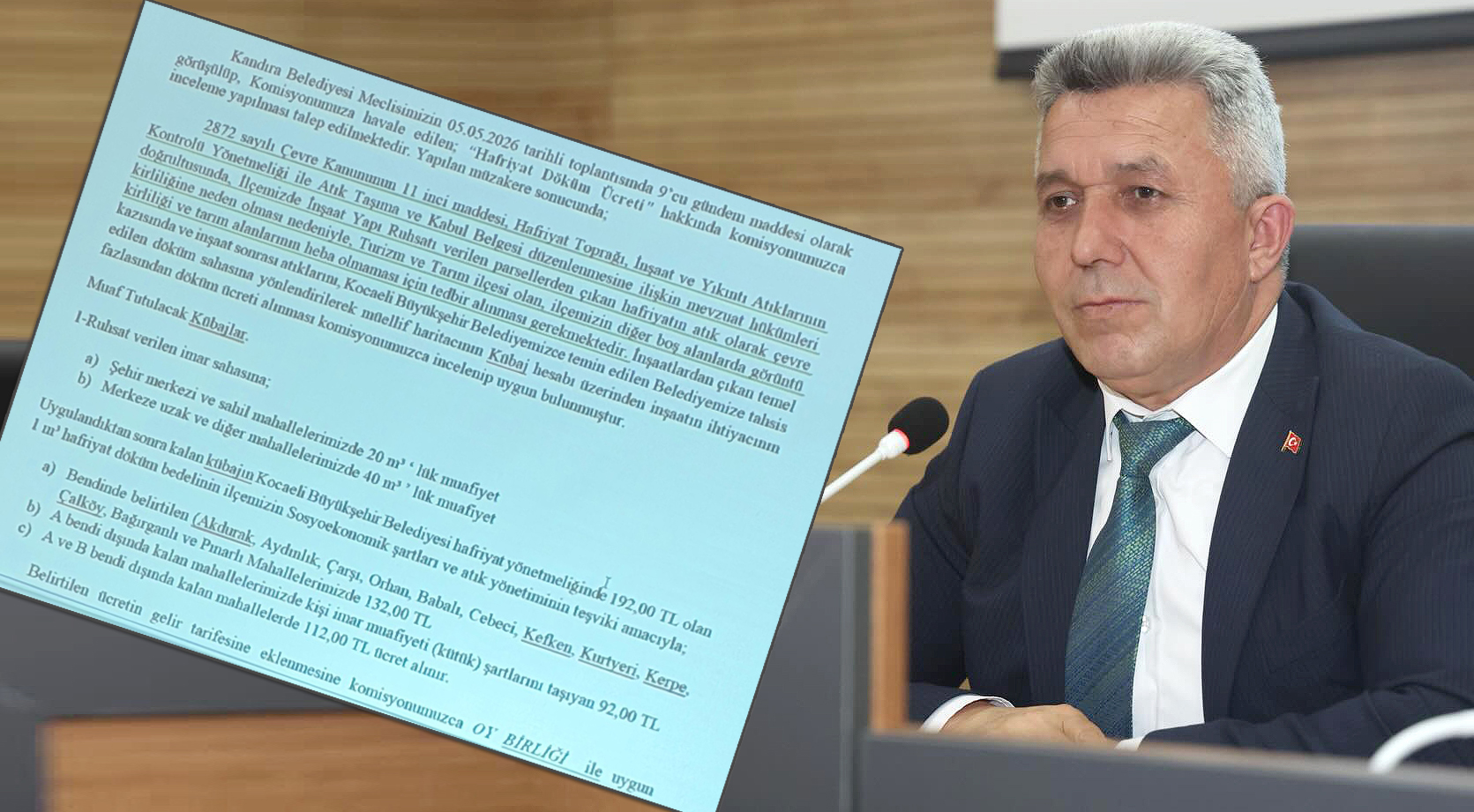Kandıra Belediyesi Mayıs ayı meclis toplantısında 7 gündem maddesi oy
