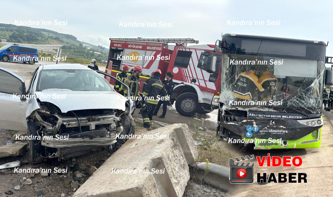 Kandıra–İzmit yolu Karga Köy Kavşağı mevkiinde meydana gelen trafik kazasında