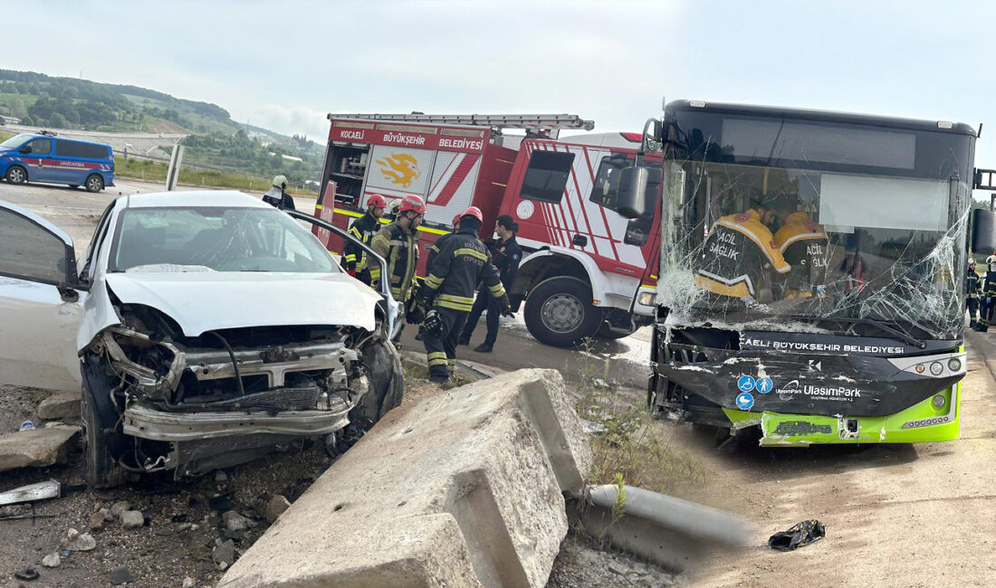 Kandıra–İzmit yolu Karga Köy Kavşağı mevkiinde meydana gelen trafik kazasında