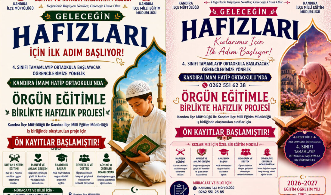 Kandıra’da, İlçe Müftülüğü ve İlçe Milli Eğitim Müdürlüğü iş birliğiyle