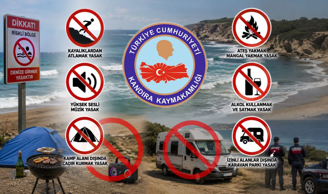 Kandıra Kaymakamlığı, yaz sezonu öncesi denize giriş, kamp, karavan ve