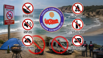 Kandıra Kaymakamlığı, yaz sezonu öncesi denize giriş, kamp, karavan ve