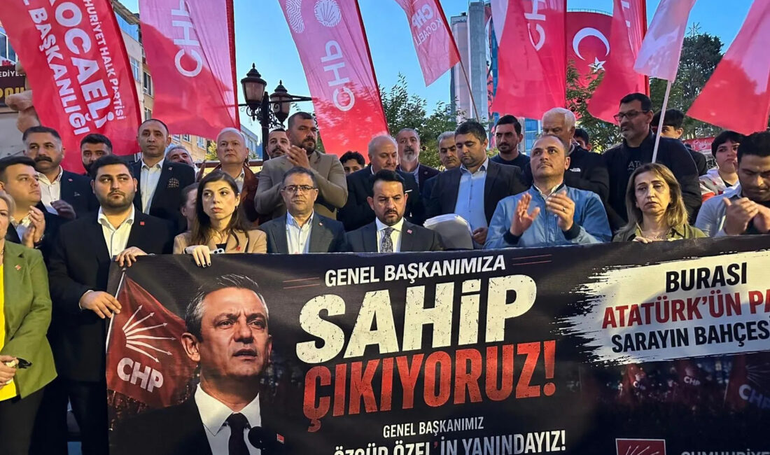 CHP Kocaeli İl Örgütü, Sabri Yalım Parkı’nda düzenlediği basın açıklamasında