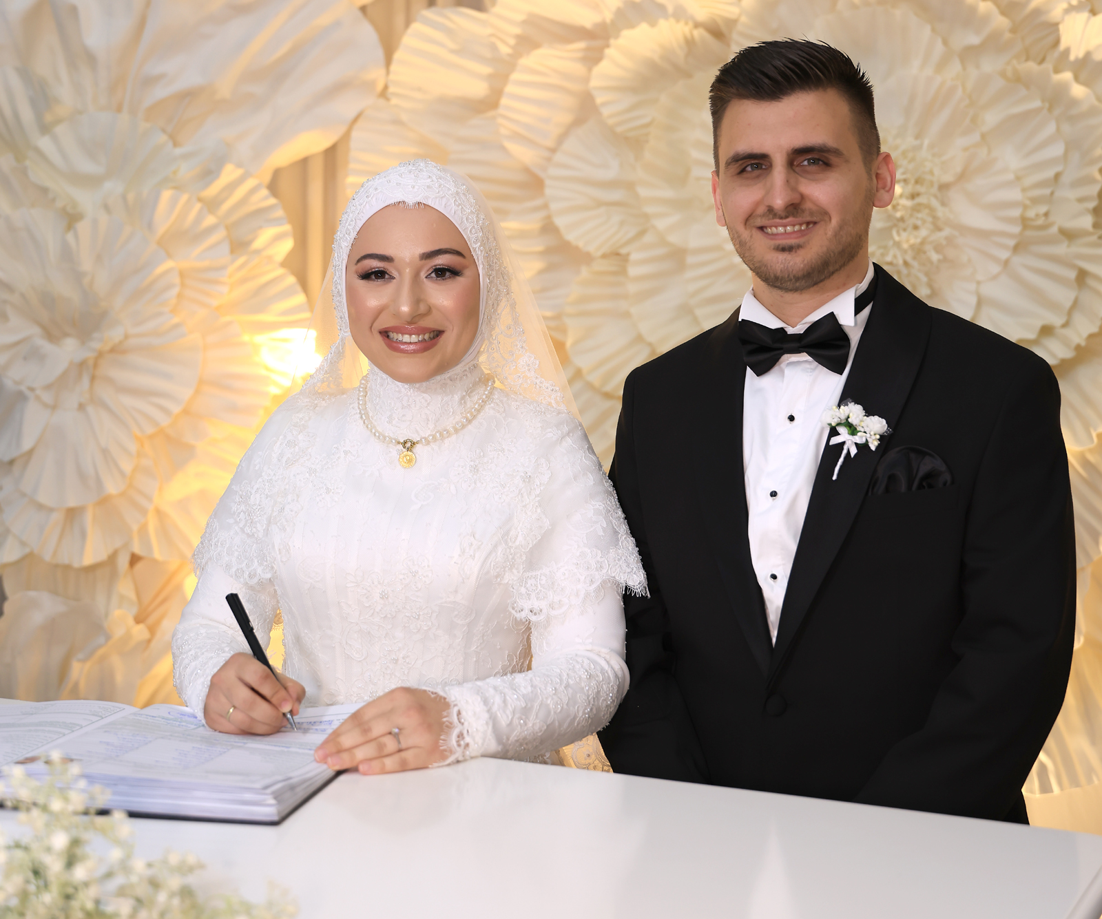 Kandıra’nın sevilen ailelerinden Yıldız ve Uslu ailelerinin evlatları Kübra Nur