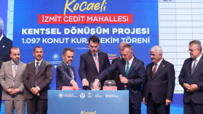 Cedit Kentsel Dönüşüm Projesi kapsamında tamamlanan 1097 konutun kura çekimi