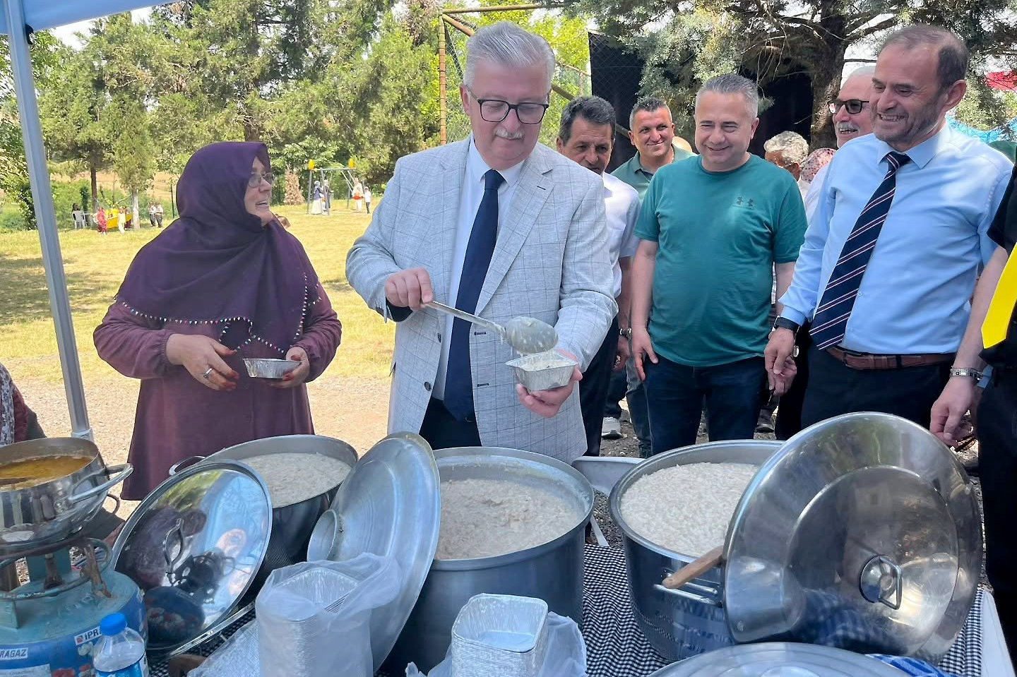 Kandıra Kaymakamı Ömer Lütfi Yaran ve ilçe protokolü Araman Köyü’nde