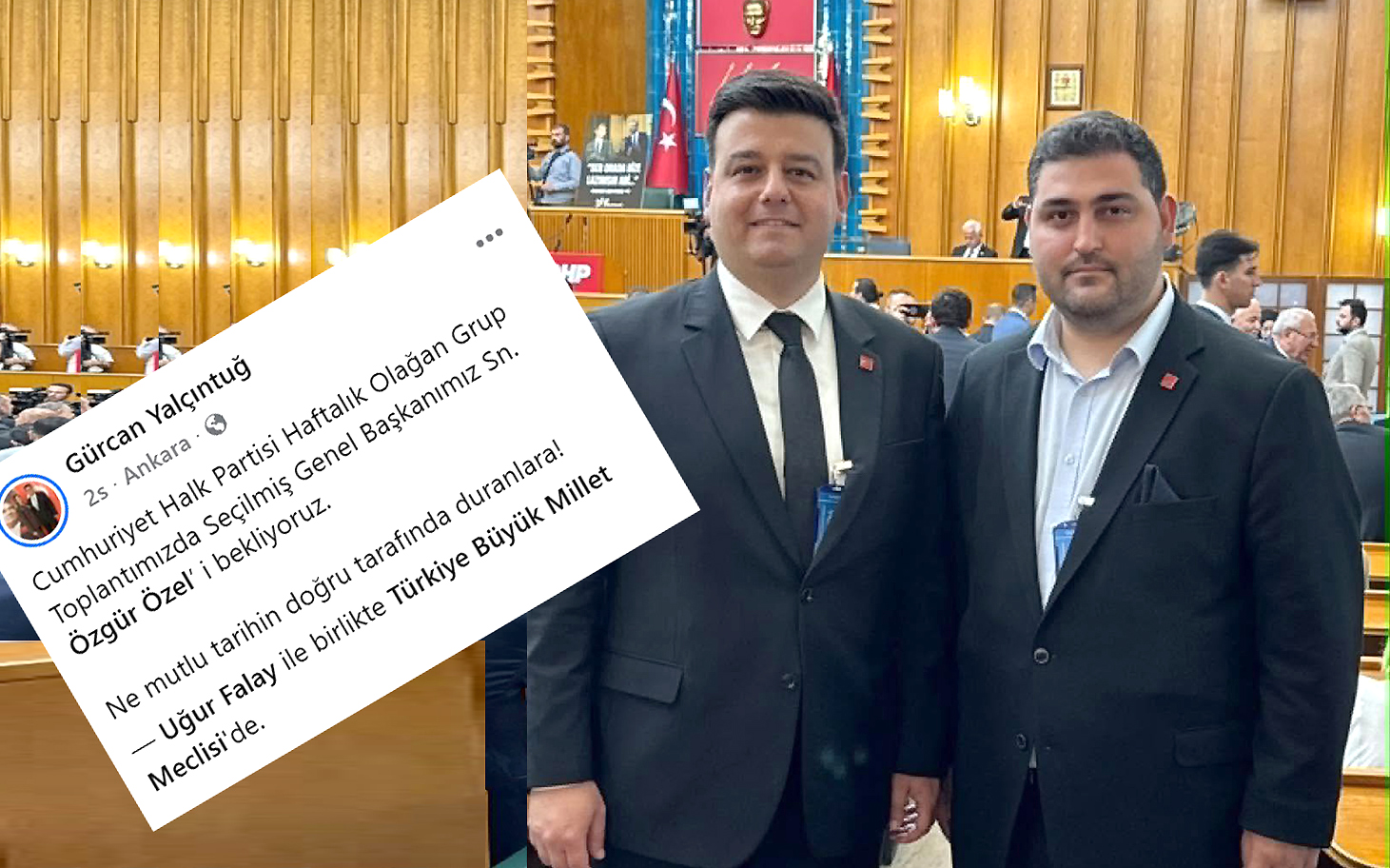 CHP Kandıra İlçe Başkanı Gürcan Yalçıntuğ, Ankara’da düzenlenen CHP Haftalık