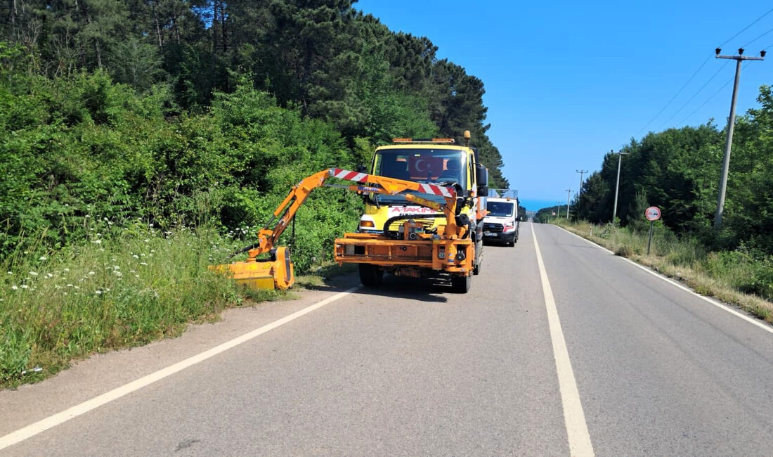 Kocaeli Büyükşehir Belediyesi ekipleri, Kerpe yolunda sürüş güvenliğini tehlikeye sokan