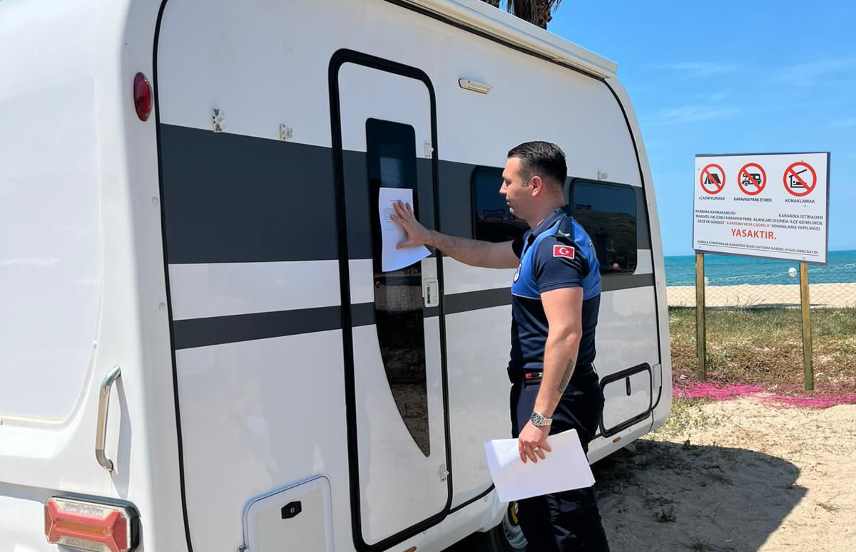 Kandıra sahillerinde çadır ve karavan konaklamalarına yönelik yeni düzenlemeler uygulanmaya