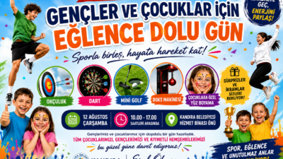 Kandıra Belediyesi, 12 Ağustos Uluslararası Gençlik Günü kapsamında çocuklar ve
