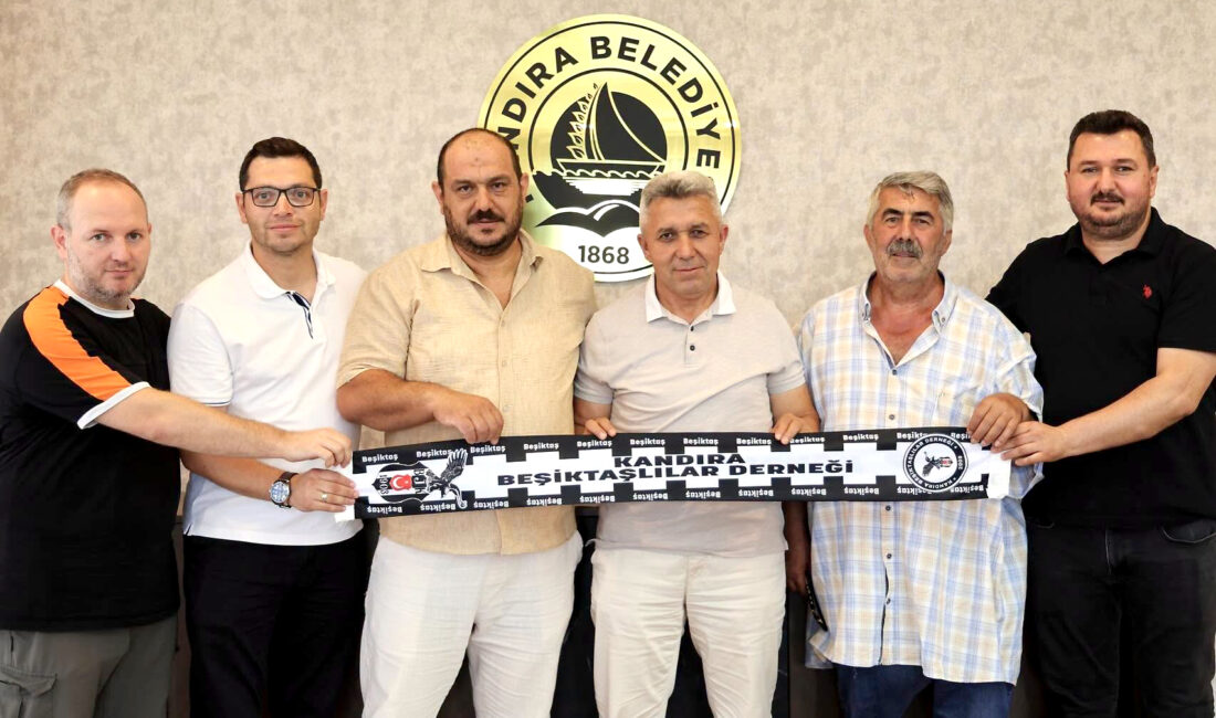 Kandıra Beşiktaşlılar Derneği yönetimi, Kandıra Belediye Başkanı Erol Ölmez’i makamında