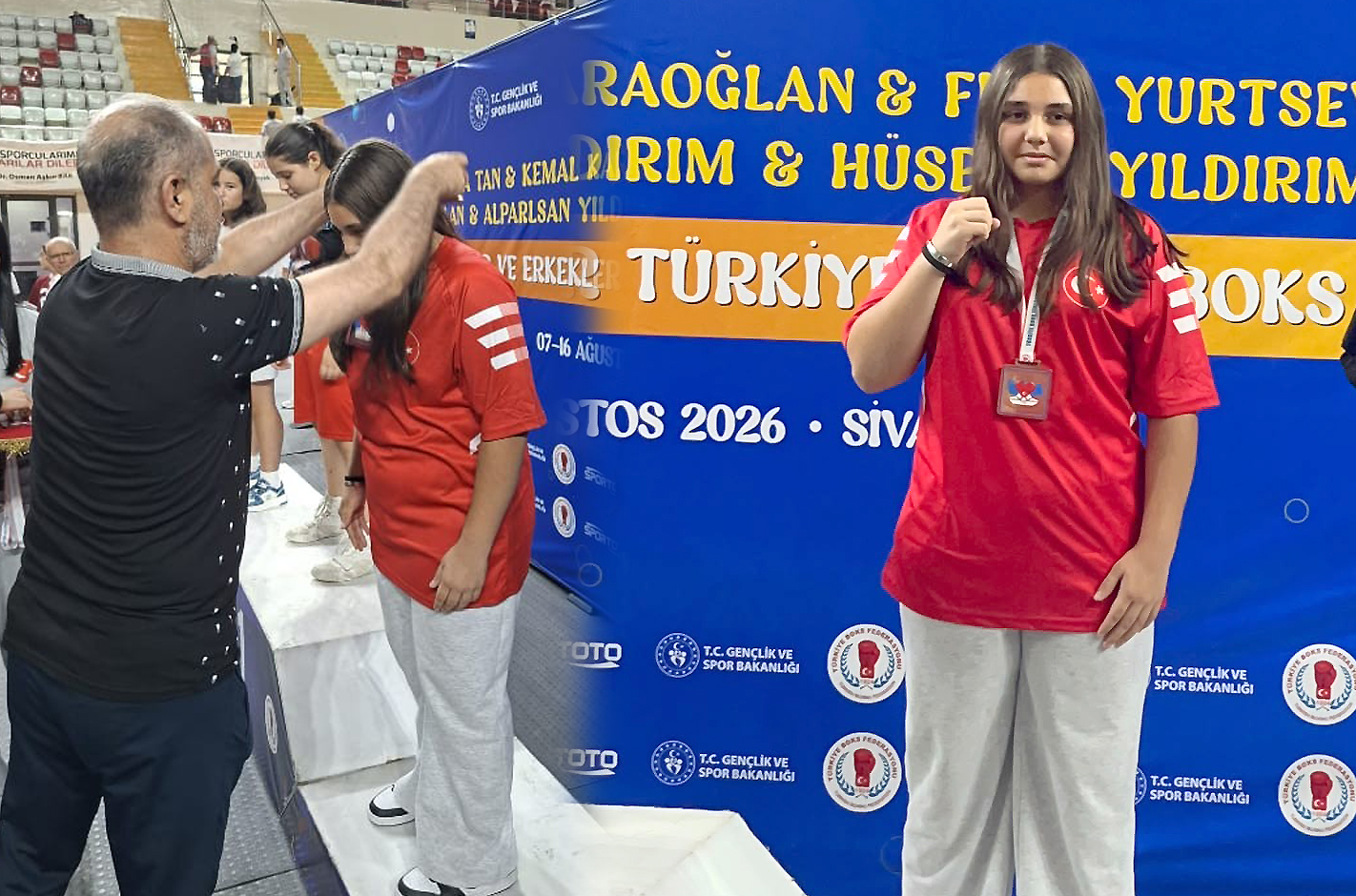 Kandıra Safalı Mahallesi’nden Eslem Taşdemir, Sivas’ta düzenlenen U13 Türkiye Ferdi