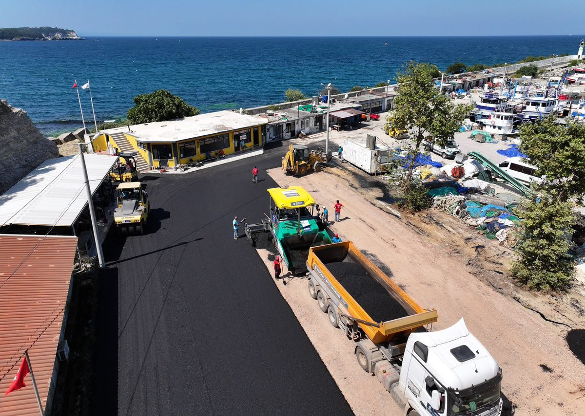 Kandıra Kefken Limanı, yeni balık sezonu öncesinde Kocaeli Büyükşehir Belediyesi