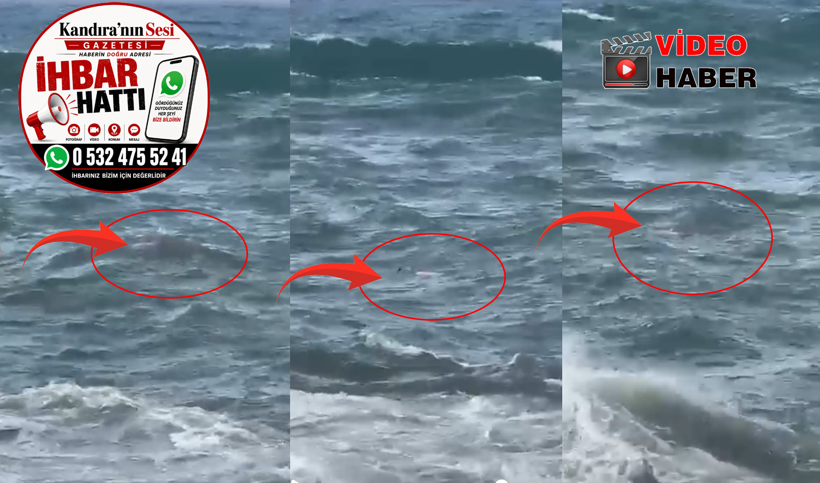 Sarısu-Kerpe arasında denizde hareketsiz bir kişi olduğu ihbarı üzerine Sahil