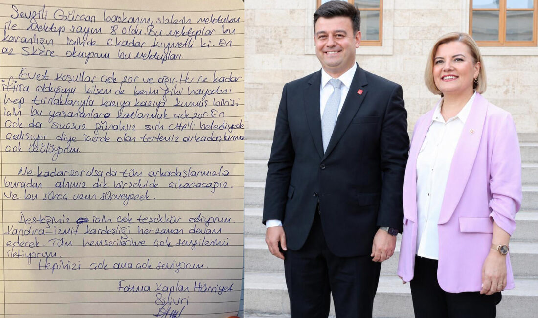 CHP'den ayrılarak yeni siyasi oluşuma katılan Gürcan Yalçıntuğ, tutuklu bulunan