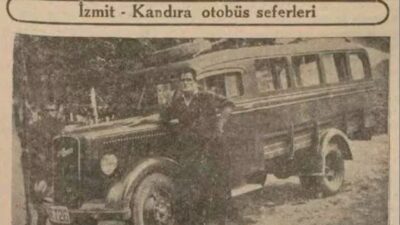 İzmit-Kandıra arasındaki ulaşımın geçmişine ışık tutan siyah-beyaz bir fotoğraf, yıllar