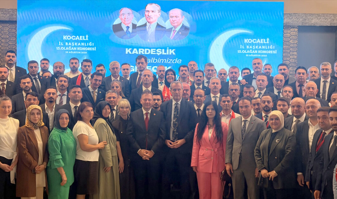MHP Kocaeli’nin 15. Olağan İl Kongresi’nde tek listeyle seçime giren