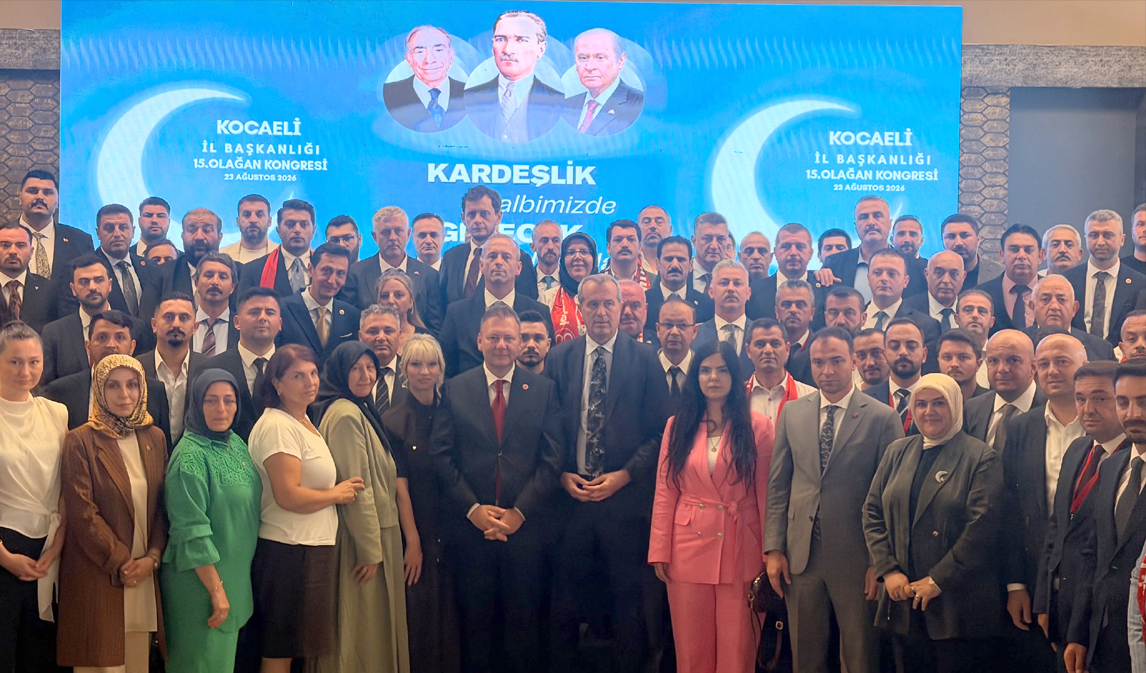 MHP Kocaeli’nin 15. Olağan İl Kongresi’nde tek listeyle seçime giren