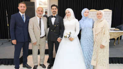 Kandıra’nın sevilen esnaflarından Mazlum Öztürk’ün kızı Eslem Nur ile Tolga