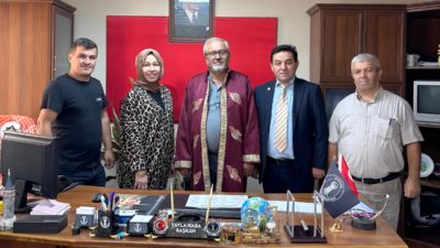 Kandıra Esnaf ve Sanatkârlar Odası Başkanı Yayla Kaba ve yönetimi,