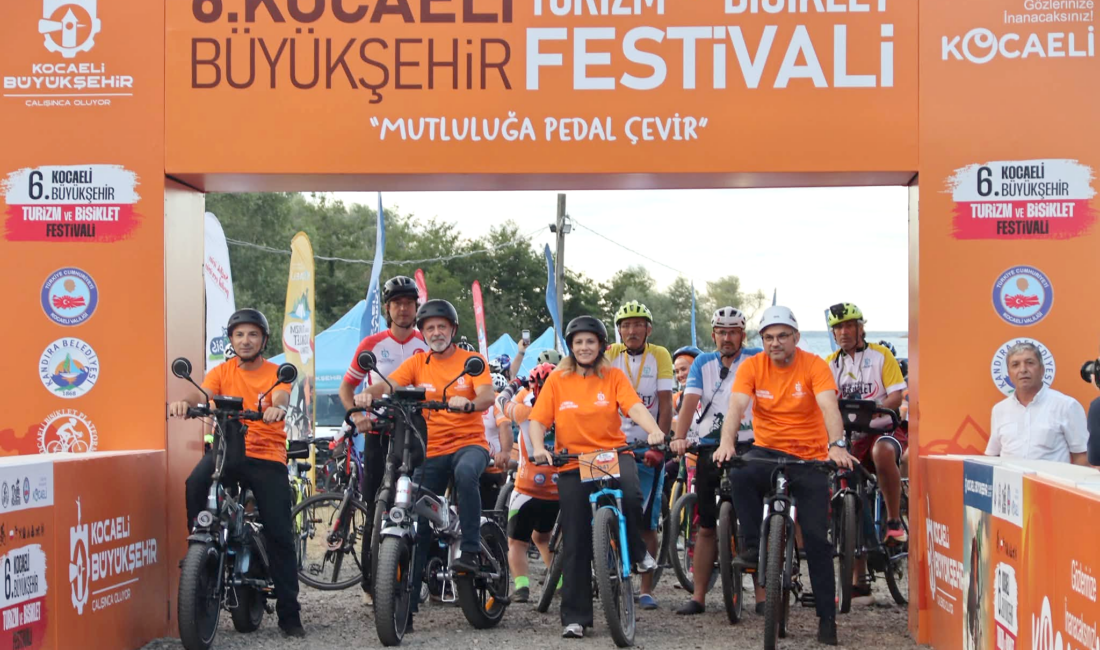 Kandıra’da başlayan 6. Kocaeli Turizm ve Bisiklet Festivali’nde Türkiye’nin 23