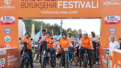 Kandıra’da başlayan 6. Kocaeli Turizm ve Bisiklet Festivali’nde Türkiye’nin 23