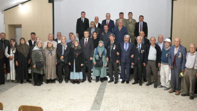 Kandıra’da 19 Eylül Gaziler Günü dolayısıyla şehit aileleri ve gaziler
