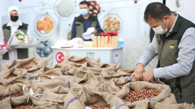 TMO Kandıra Alım Merkezi, fındık üreticilerine ürünlerini TMO’nun orijinal çuvallarına