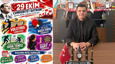 Kandıra’da 29 Ekim Cumhuriyet Bayramı’nın 103. yıl dönümü kapsamında voleybol,