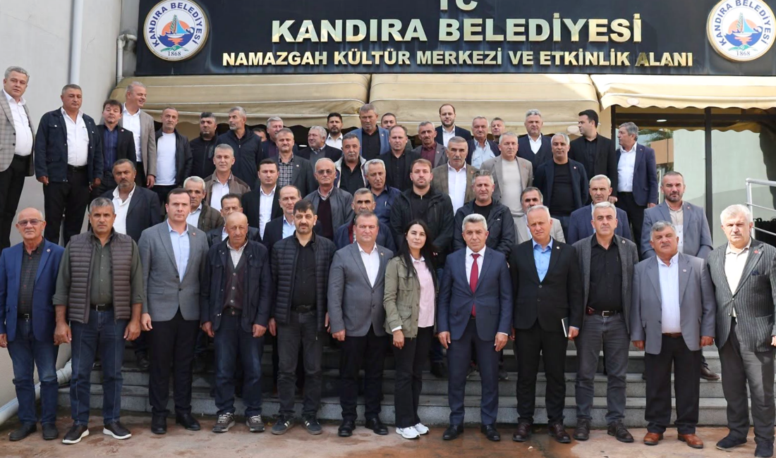 Kandıra Belediye Başkanı Erol Ölmez, muhtarlar ve kurum yetkilileriyle bir