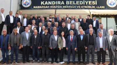Kandıra Belediye Başkanı Erol Ölmez, muhtarlar ve kurum yetkilileriyle bir