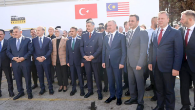 Kocaeli’de Malezya Sahil Güvenlik Komutanlığı için Türkiye’de inşa edilen 99