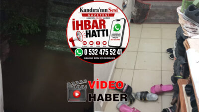 Kandıra Akdurak Mahallesi Yağmur Sokak’ta sağanak yağış nedeniyle bir evin