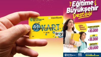 Kocaeli Büyükşehir Belediyesi, ihtiyaç sahibi öğrenciler için 2026-2027 eğitim döneminde